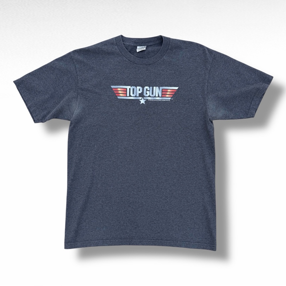 Vintage 2004 Top Gun Wingman Movie Promo T-Shirt Gray Size Large Cygnus